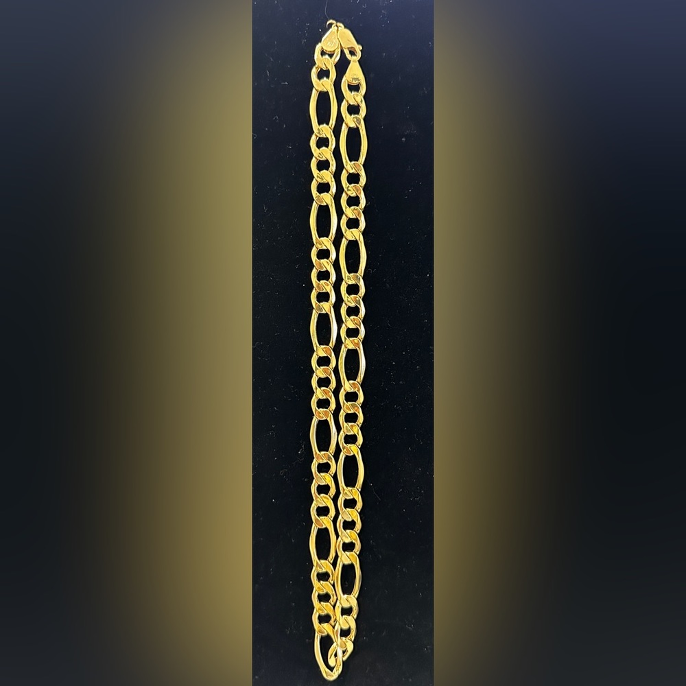 Real 10kt gold figaro chain